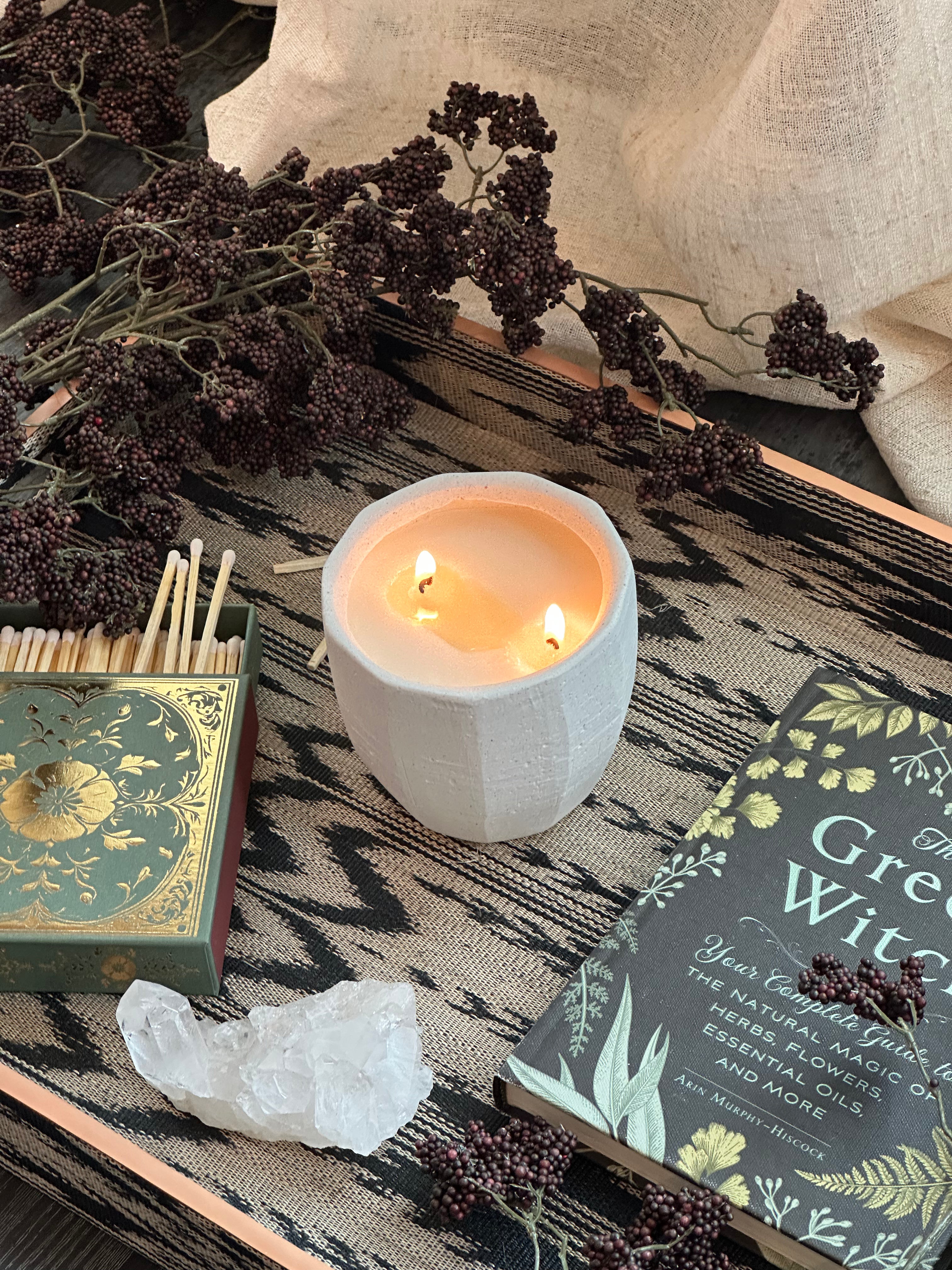 Garden by the Sea: Hand Poured Coconut Soy Candle