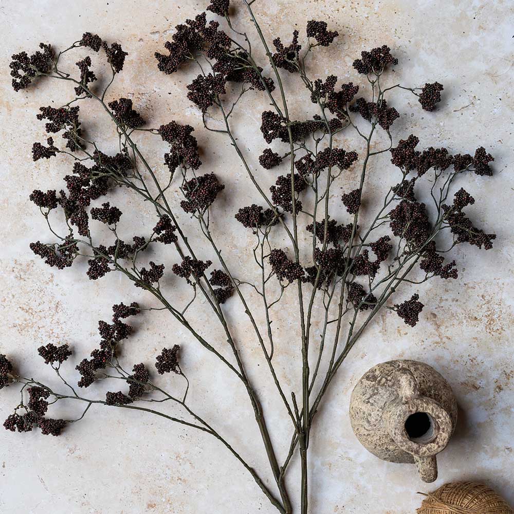 Artificial Wild Winter Berry, Claret