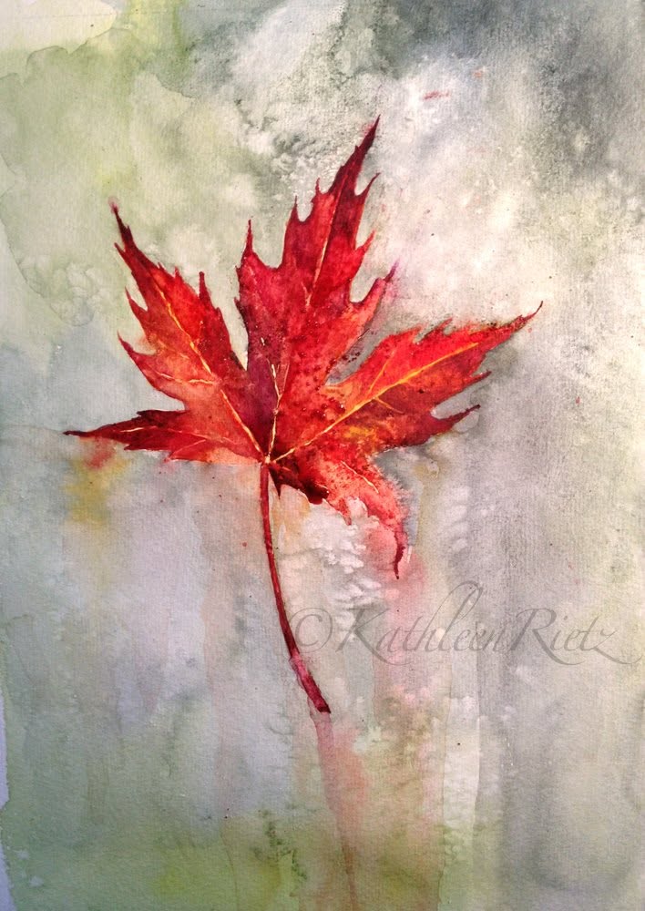 Paint your own fall botanical leaf workshop