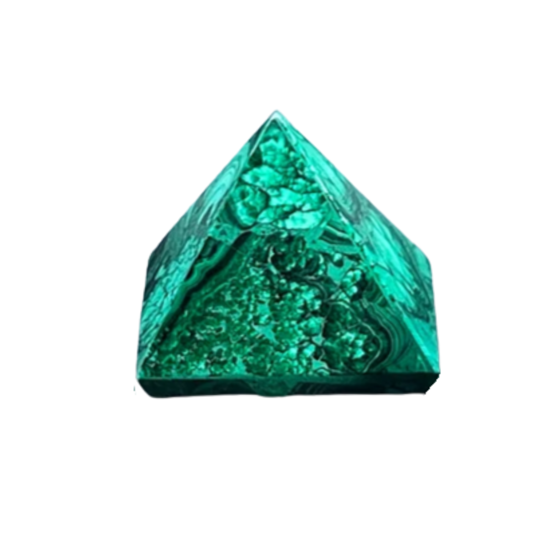 Malachite Pyramid Shaped Crystal