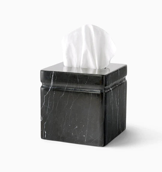 Black Marble Tissue Holder Katherine Elizabeth At Home