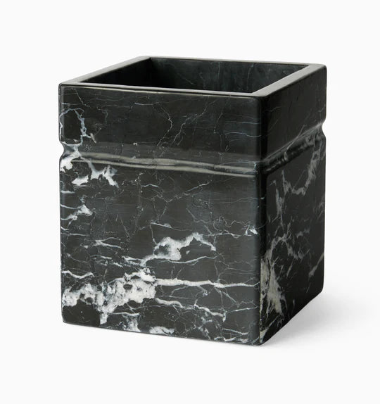 Black Marble Waste Basket KED at Home