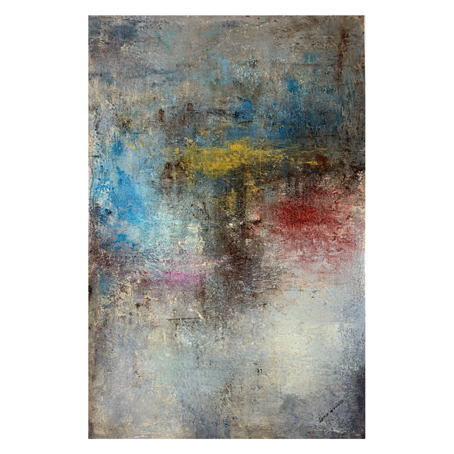 Into the Blue Abstract