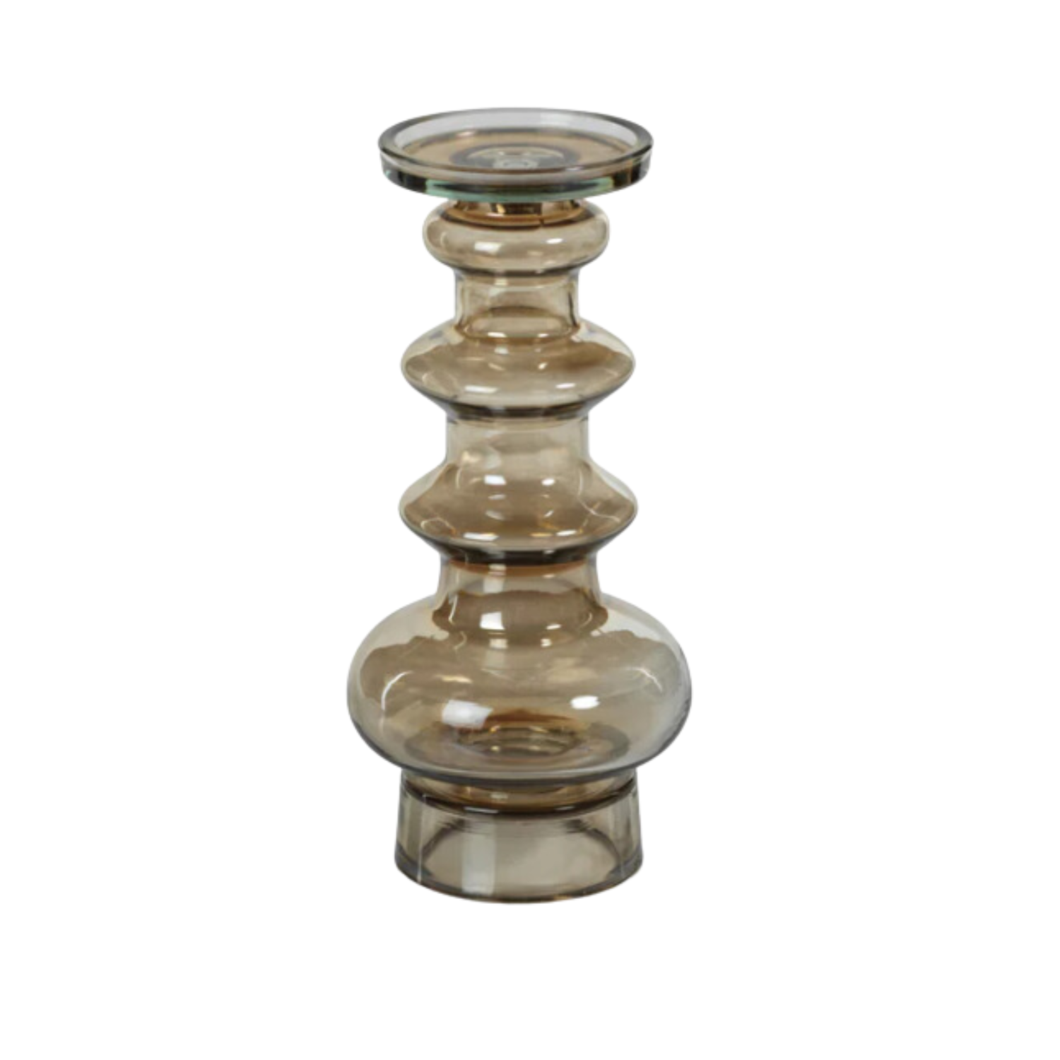 Fortaleza Glass Taper Candle Holder