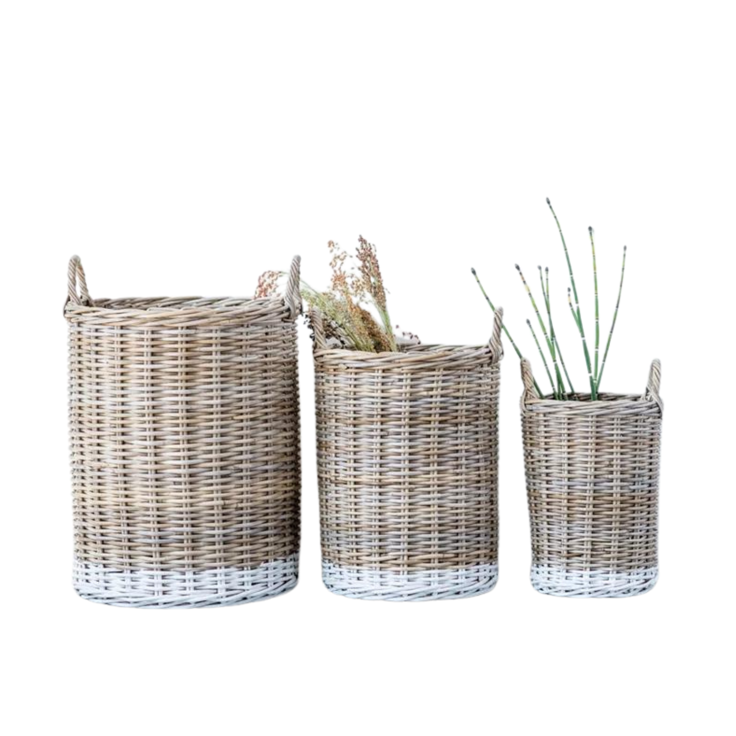 Rattan Basket with Handles