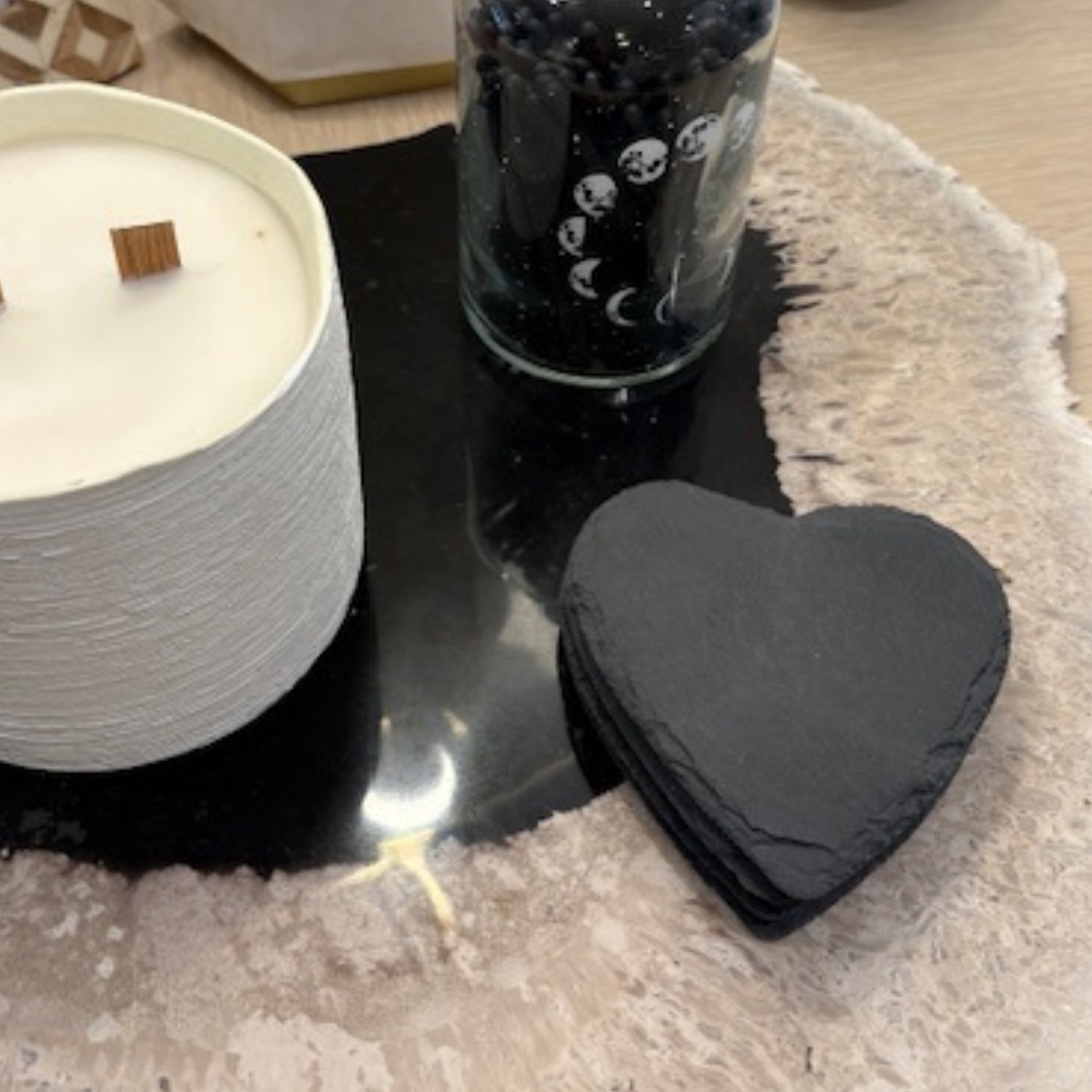 Slate Heart Coasters