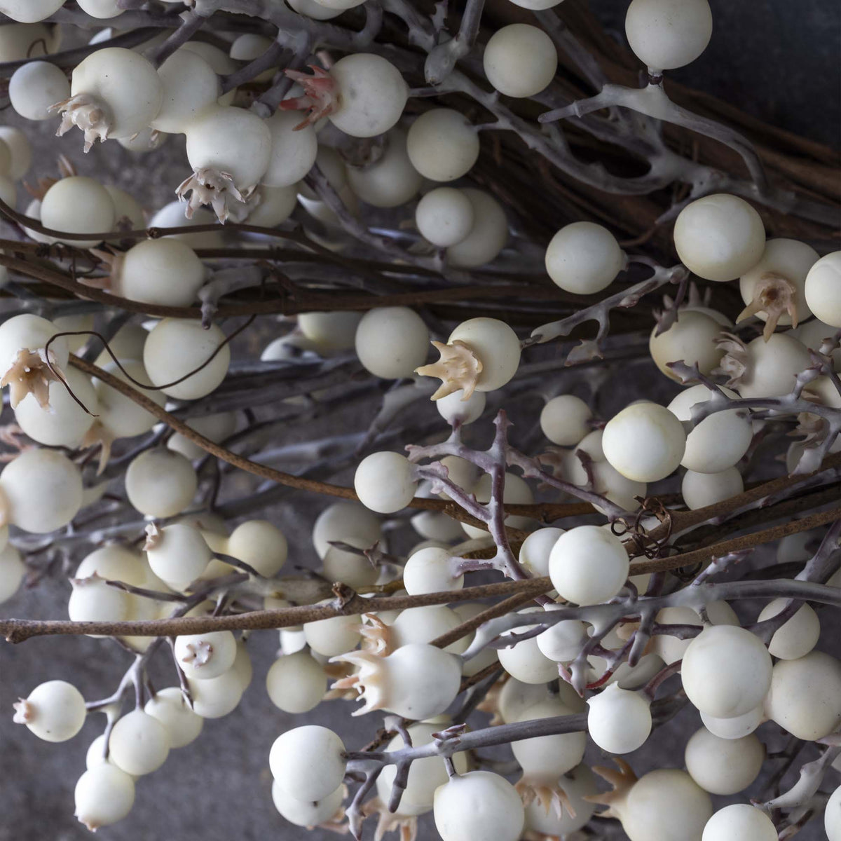 Artificial Berry Wreath, Cream
