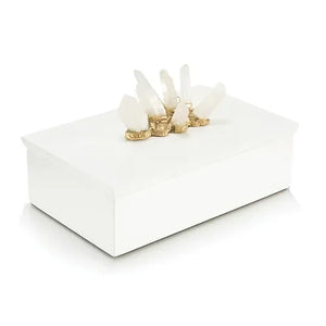 White Box Adorn with Crystal