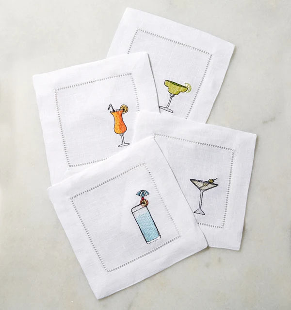 Cloth Cocktail Napkins Set of Four by Sferra