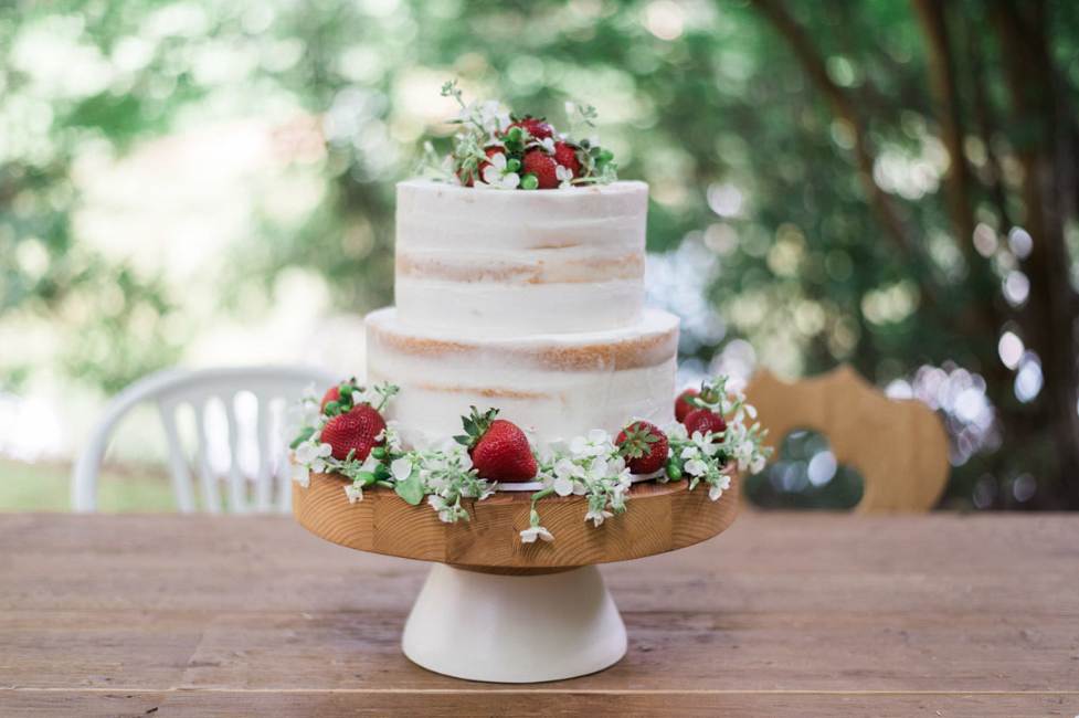 White Mod Block Cake Stand