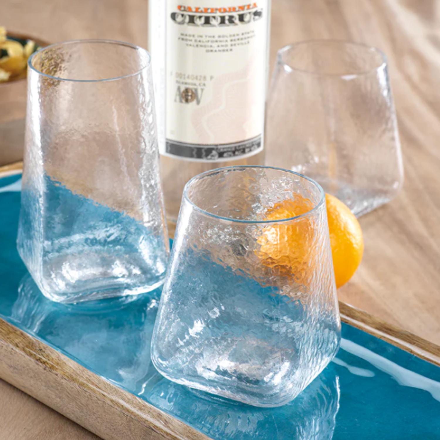 Hammered Style Highball Glasses