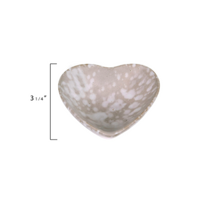 Small Stoneware Heart Dish