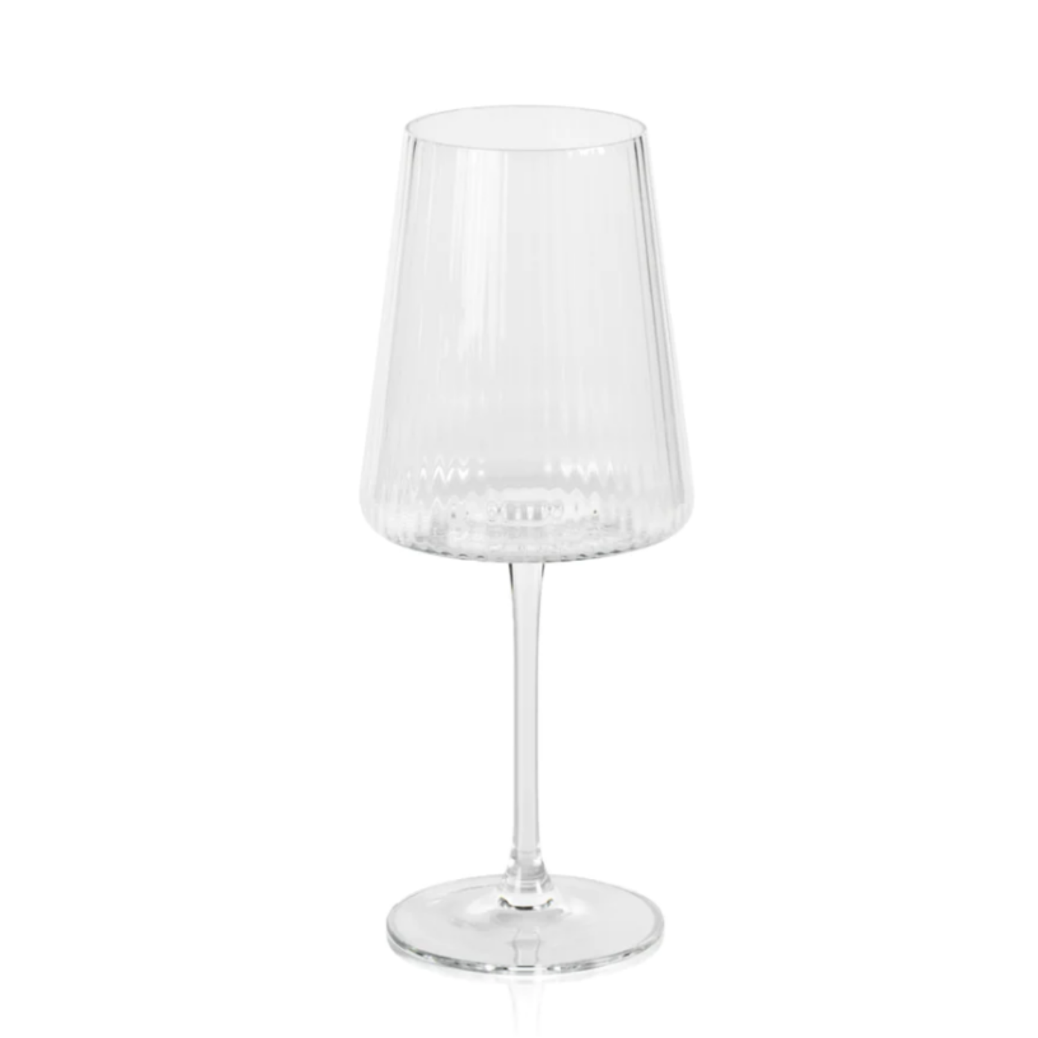 Fluted Textured Wine Glasses