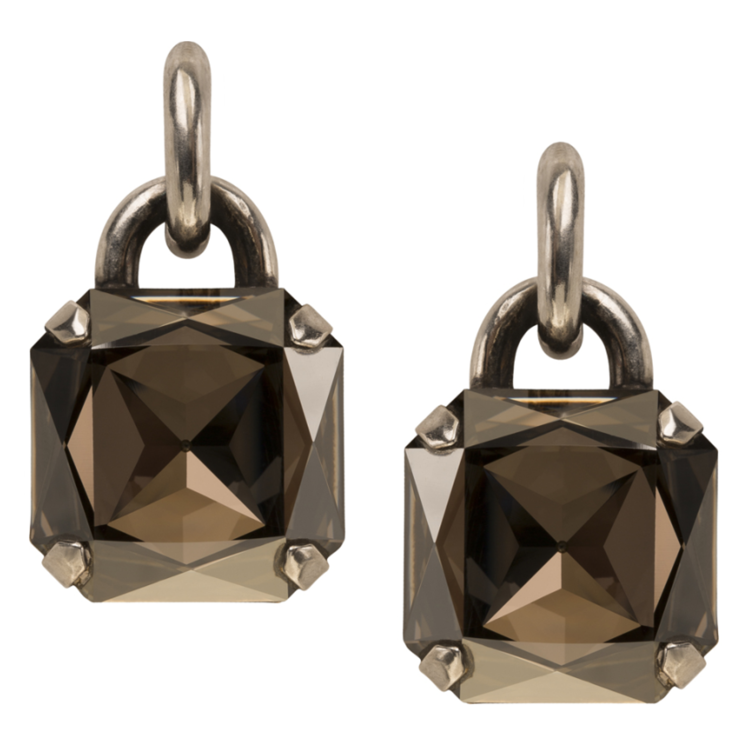 Black Diamond Crystal Earrings