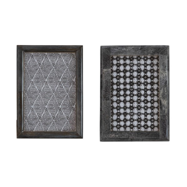 4x6 Black Wash Picture Frame