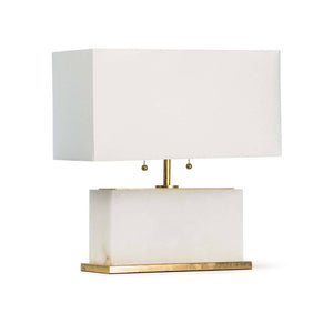 Horizontal Alabaster Table Lamp