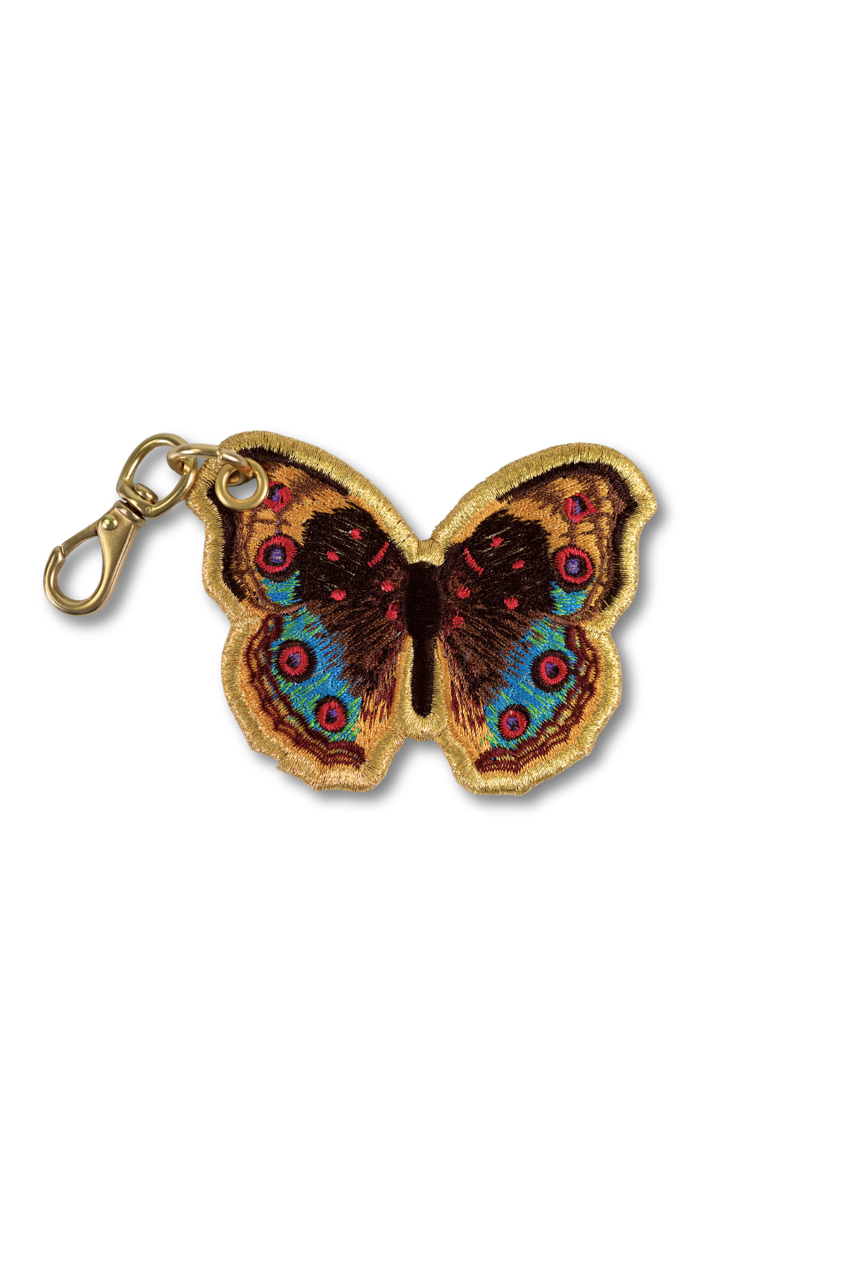Blue Pansy Butterfly Bag Charm
