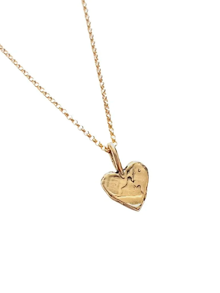 Bronze Moyo Heart Necklace