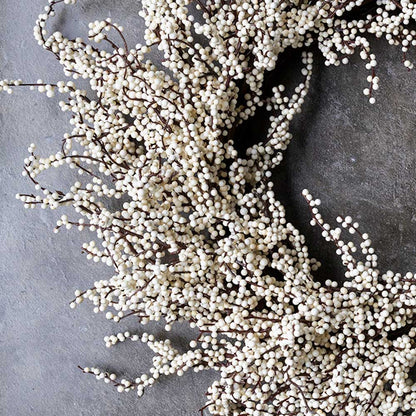 Artificial Snowberry Wreath