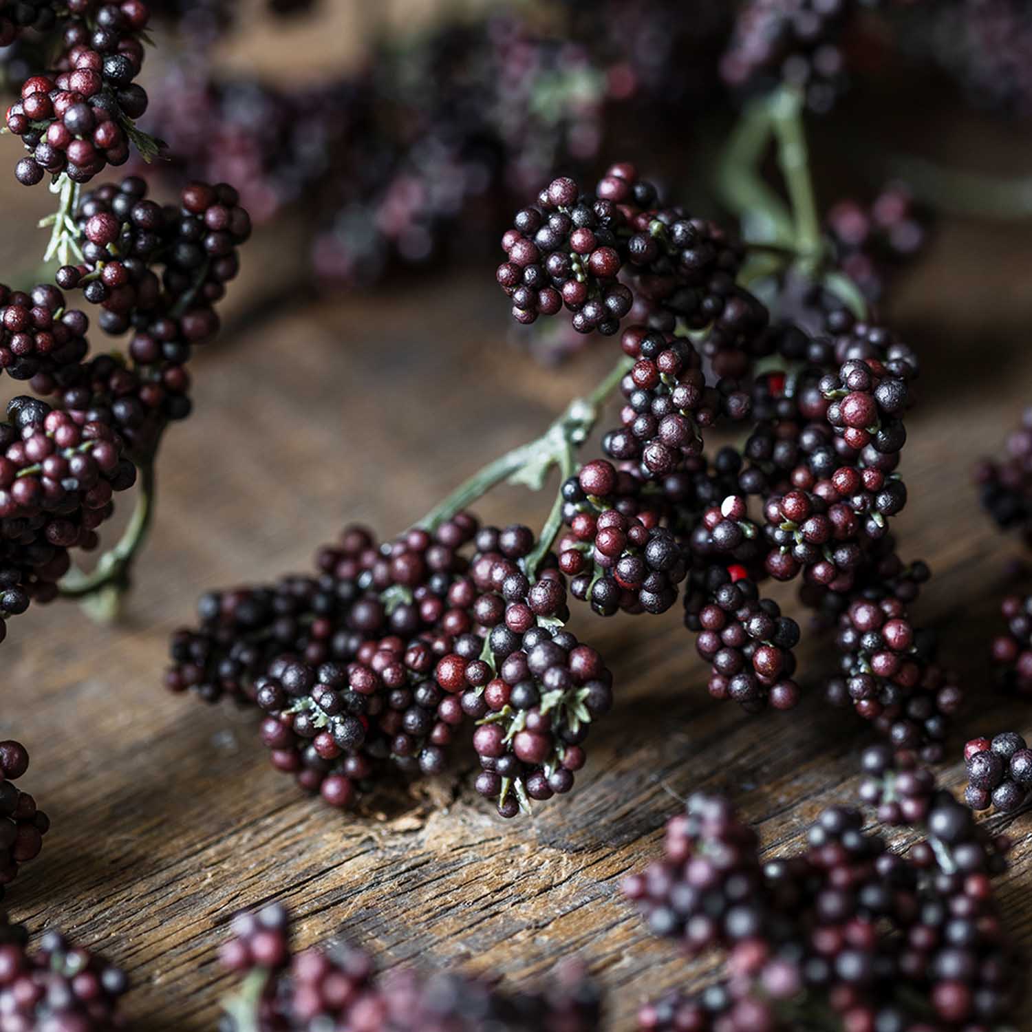 Artificial Wild Winter Berry, Claret