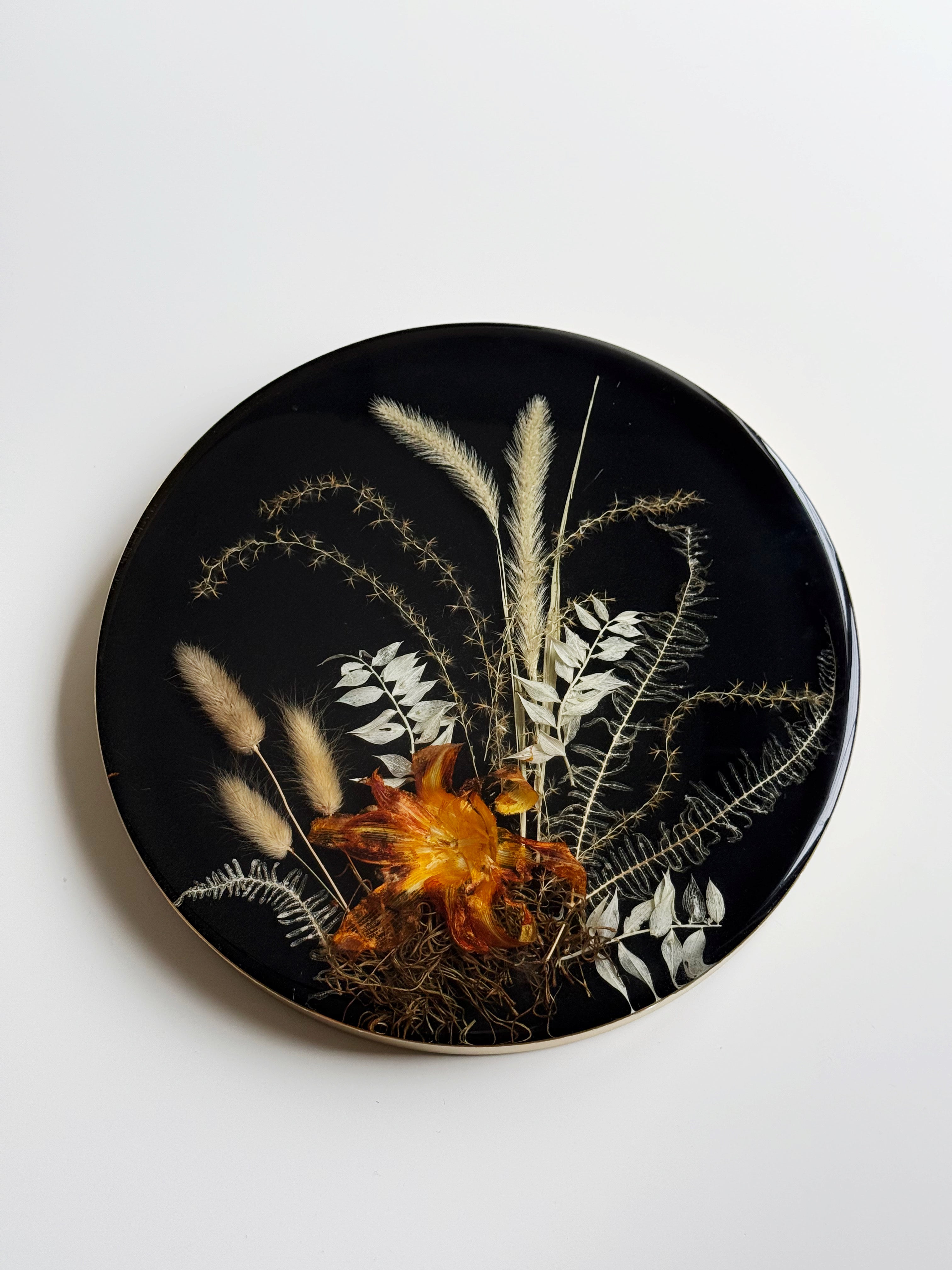 Day Lily Resin Floral | 12" Round