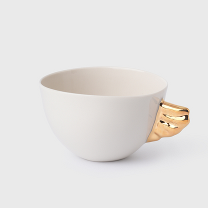 Volans Cup and Nuaj Angel Mother Plate Porcelain Set