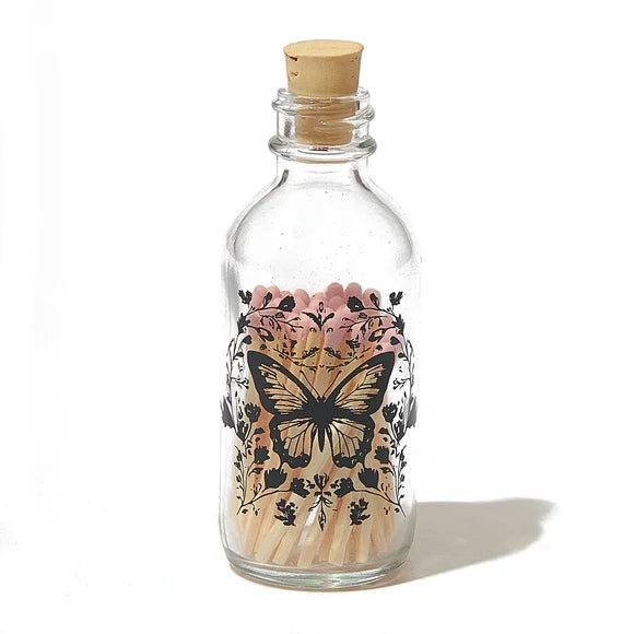 Mini Apothecary Match Bottle, Papillon