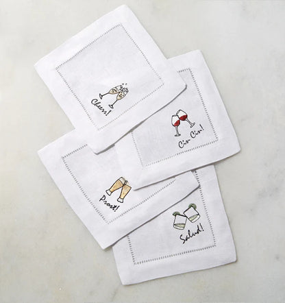 Cloth Cocktail Napkins Set of Four by Sferra
