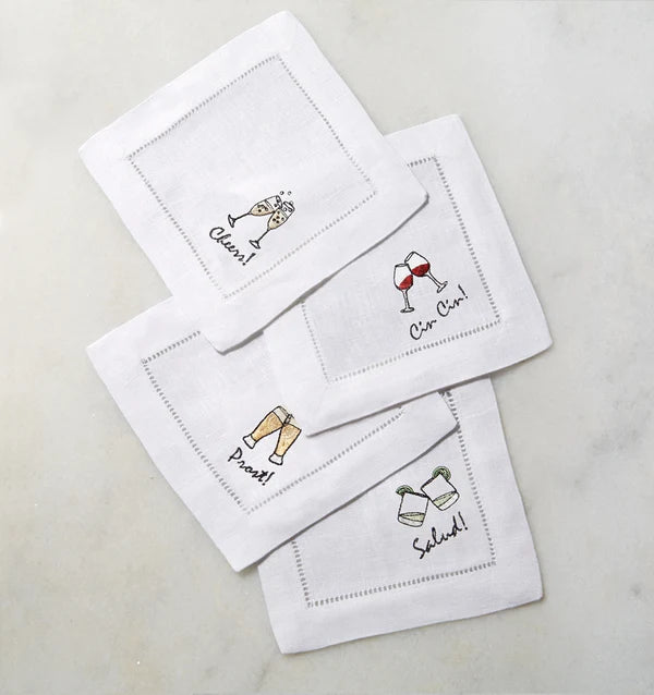 Cloth Cocktail Napkins Set of Four by Sferra