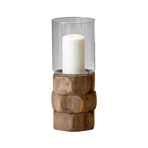 Medium Natural Wood Candleholder