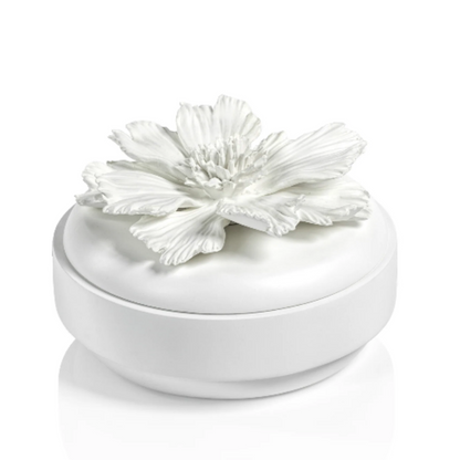 Blossom All White Wood and Porcelain Box