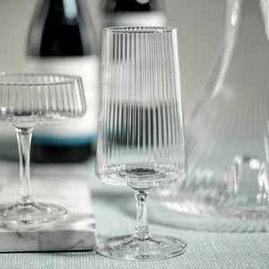 Fluted Textured Cocktail Glasses