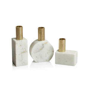 Marbella Marble Candle Holders
